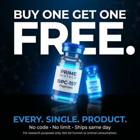 Research peptide supplement ad